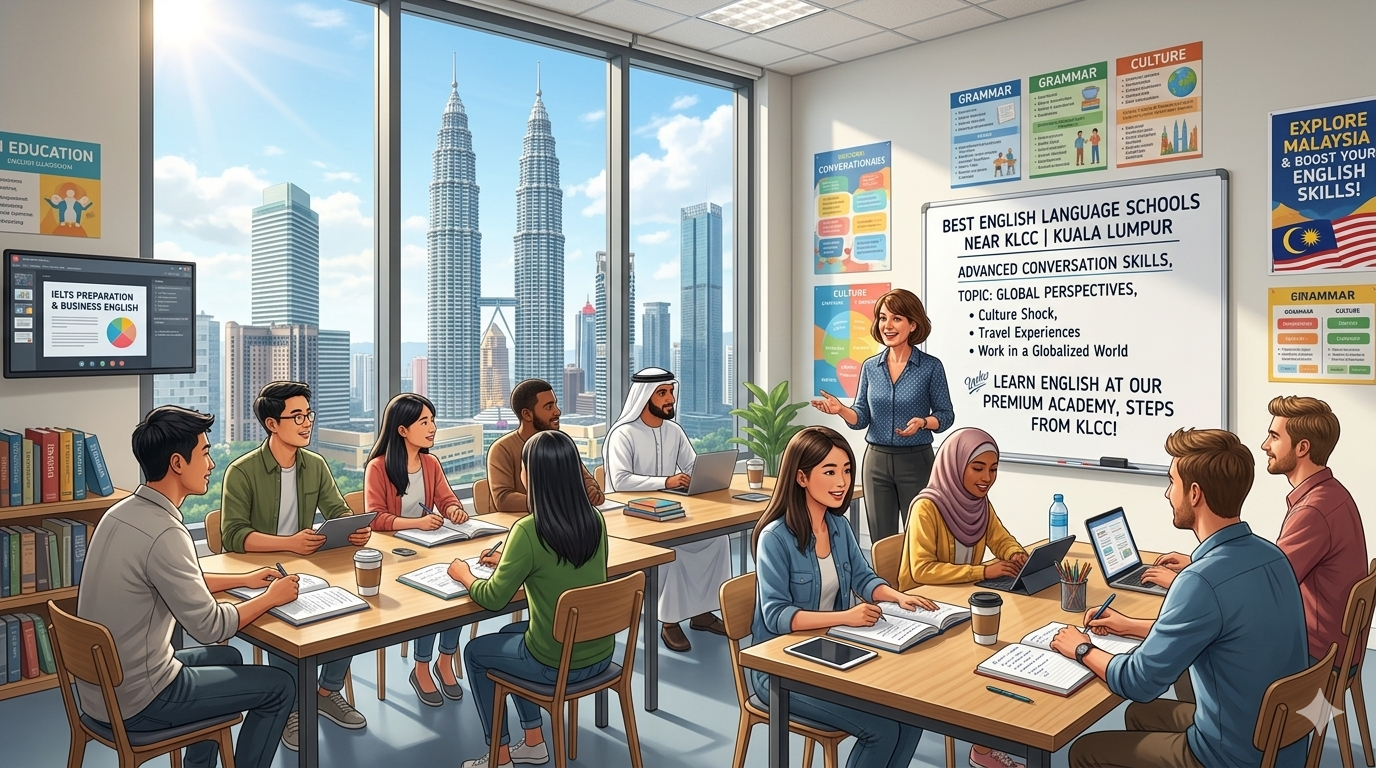 أفضل مدارس اللغة الإنجليزية بالقرب من KLCC كوالالمبور – دليل المقارنة الشامل لعام 2026